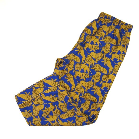 NWT J.Crew Collection Silk Twill Relaxed Pant in Bronze Olive Sleepy Lions 10 - Picture 5 of 5